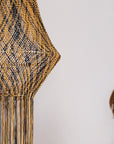 Medina Three Macrame Lamp - Honey / Mustard / Black Mix