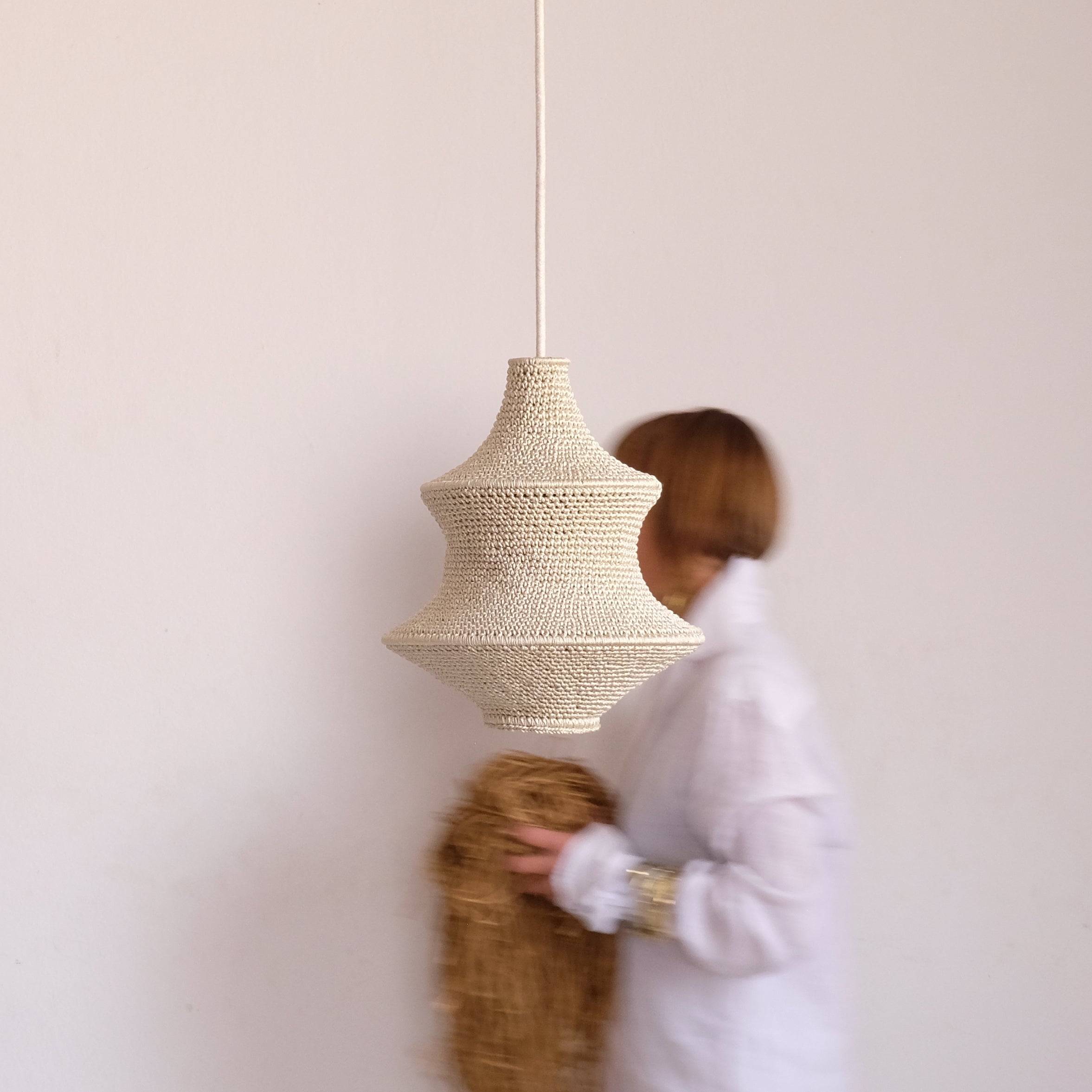 Saint I Crochet Pendant Lamp