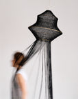 Medina One Macrame Lamp - Black