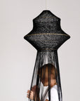 Medina One Macrame Lamp - Black