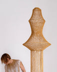 Medina Two Macrame Lamp - Honey & Mustard