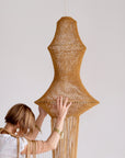 Medina Two Macrame Lamp - Honey & Mustard