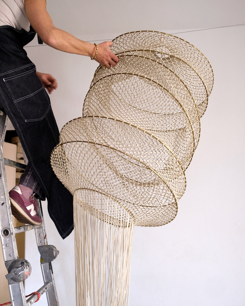 Nora Macrame Lamp - Beige