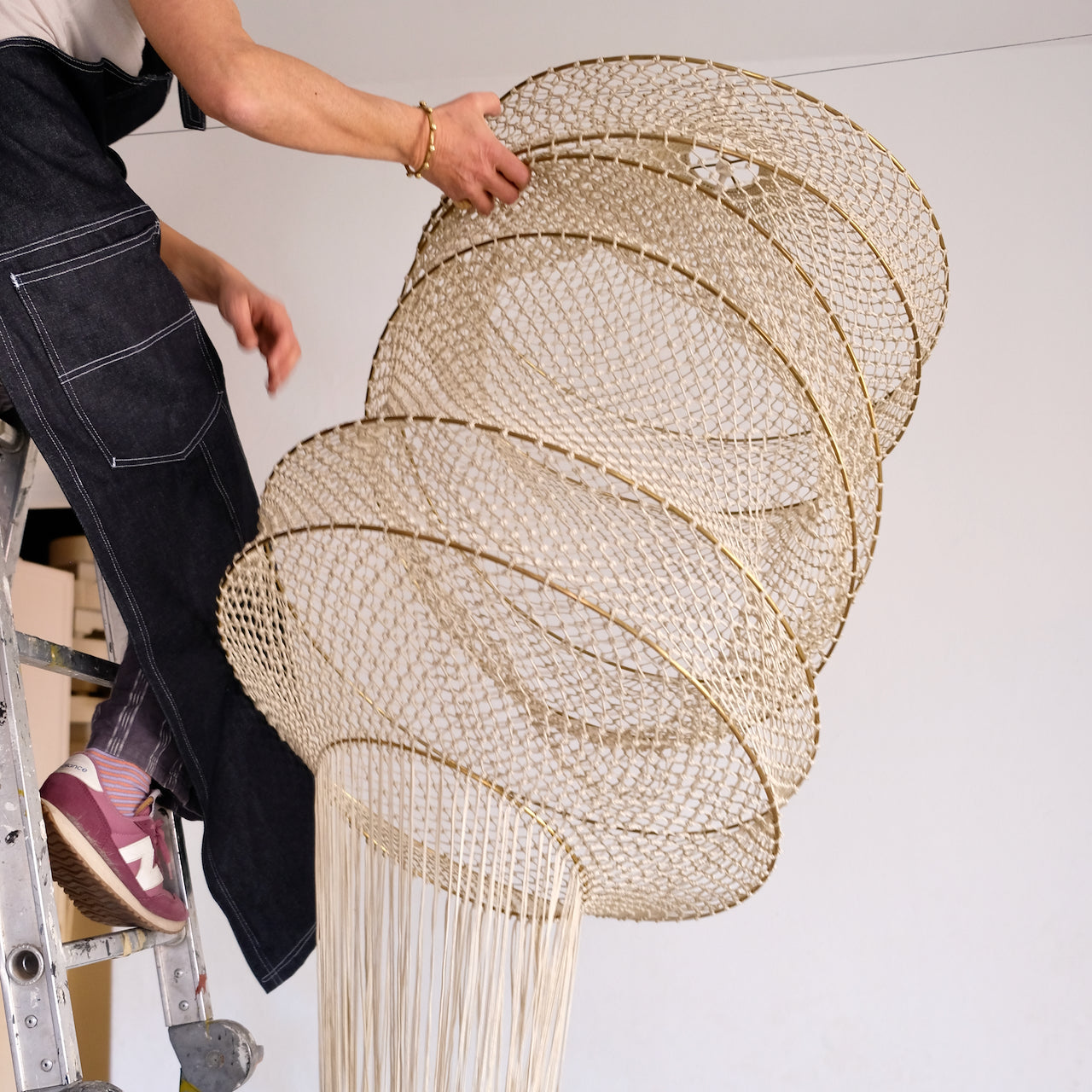 Nora Macrame Lamp - Beige