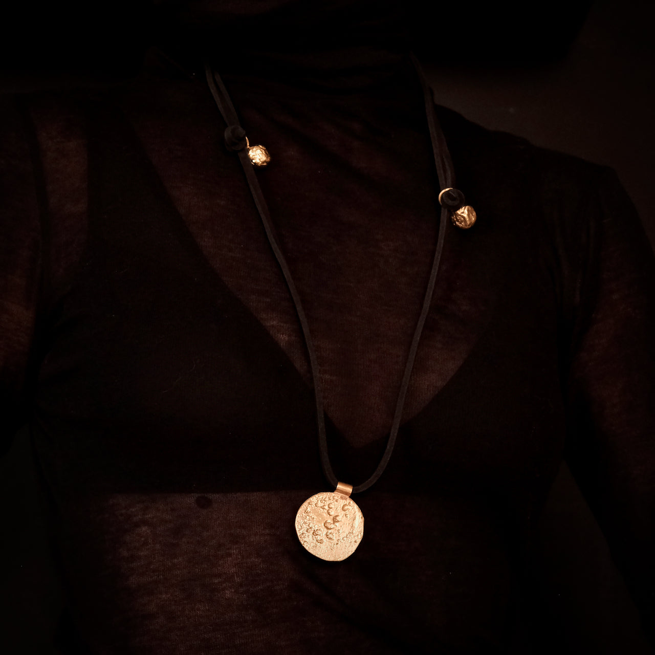 Sahara Molten Coin Necklace