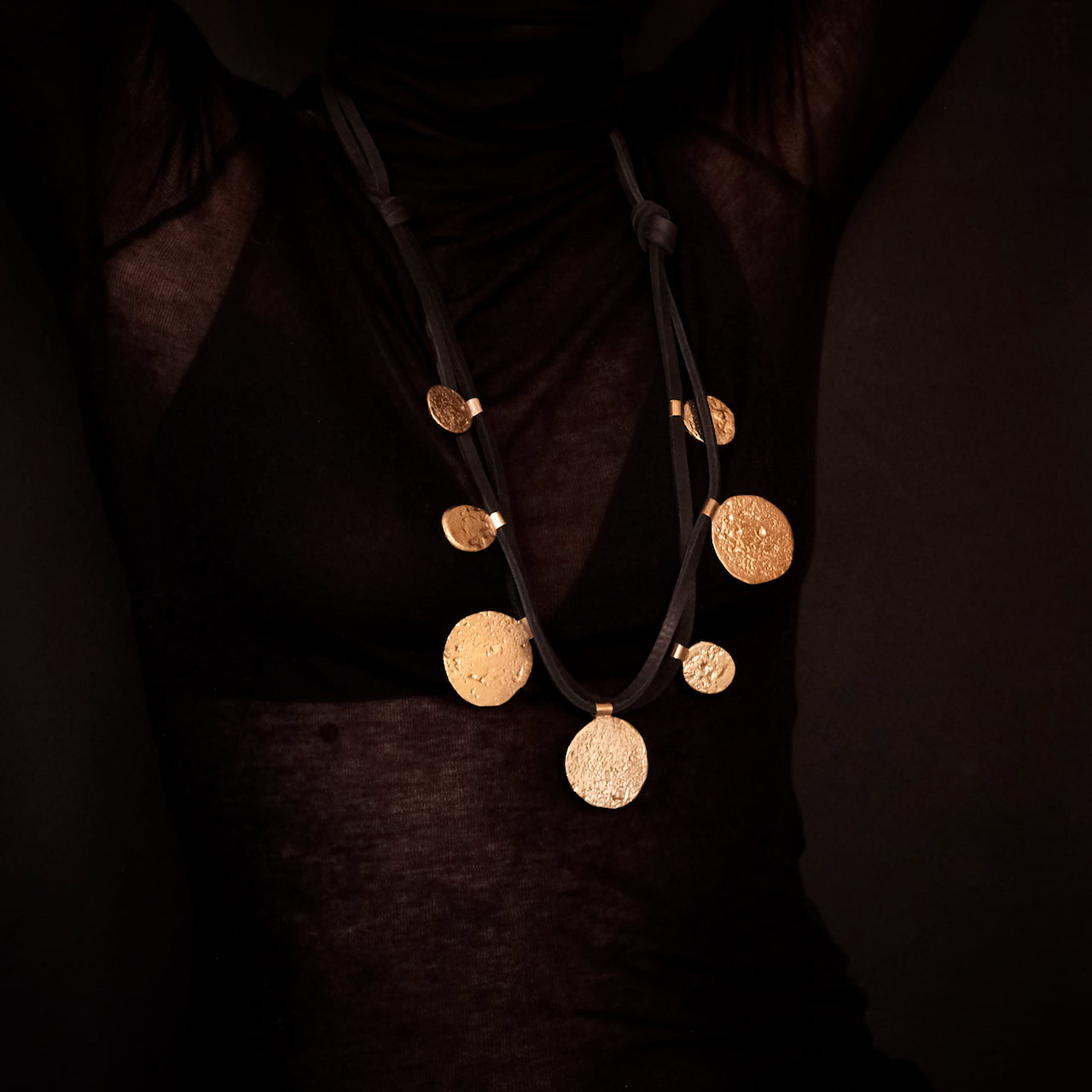 Sahara Molten Mixed Coin Necklace