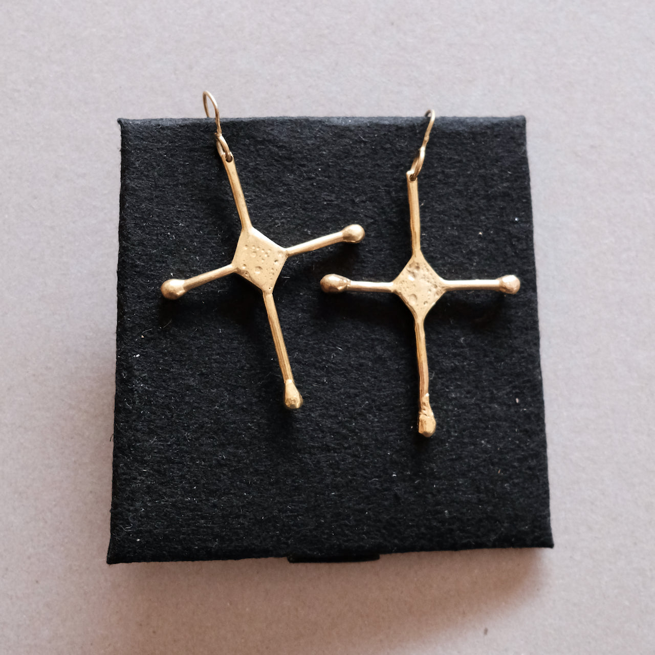 Amazigh Solid Cross Earrings