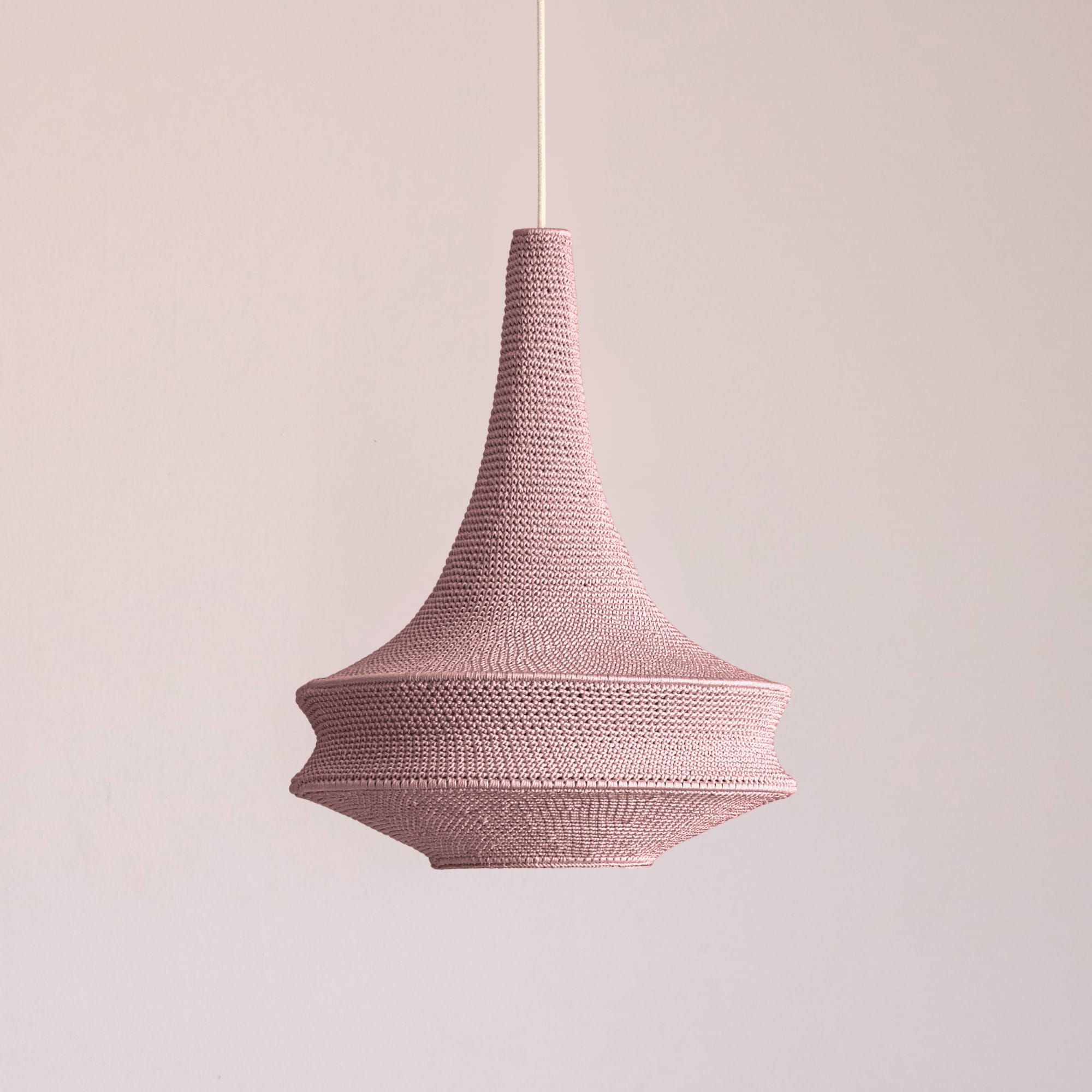 shishikui crochet P beige ビスチェ クロシェ シシクイ Joosh Crochet Pendant Lamp - Large | Hamimi