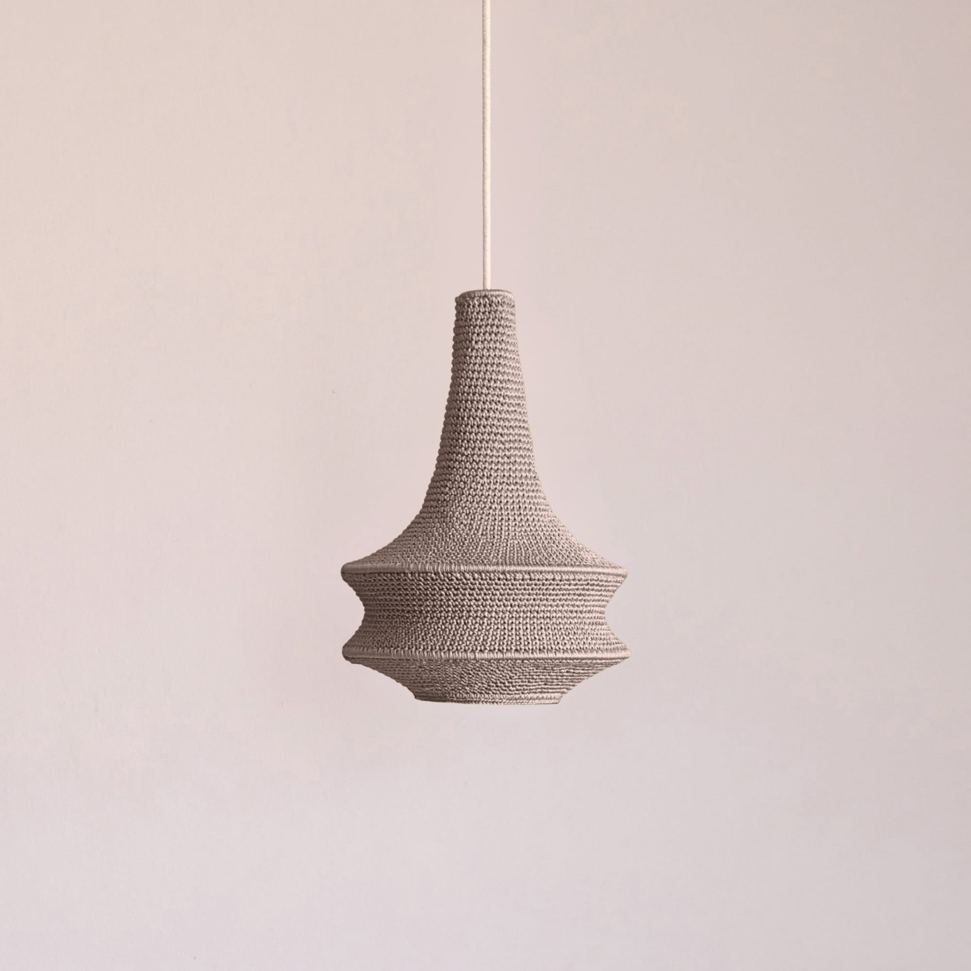 shishikui crochet P beige ビスチェ クロシェ シシクイ Joosh Crochet Pendant Lamp - Small | Hamimi