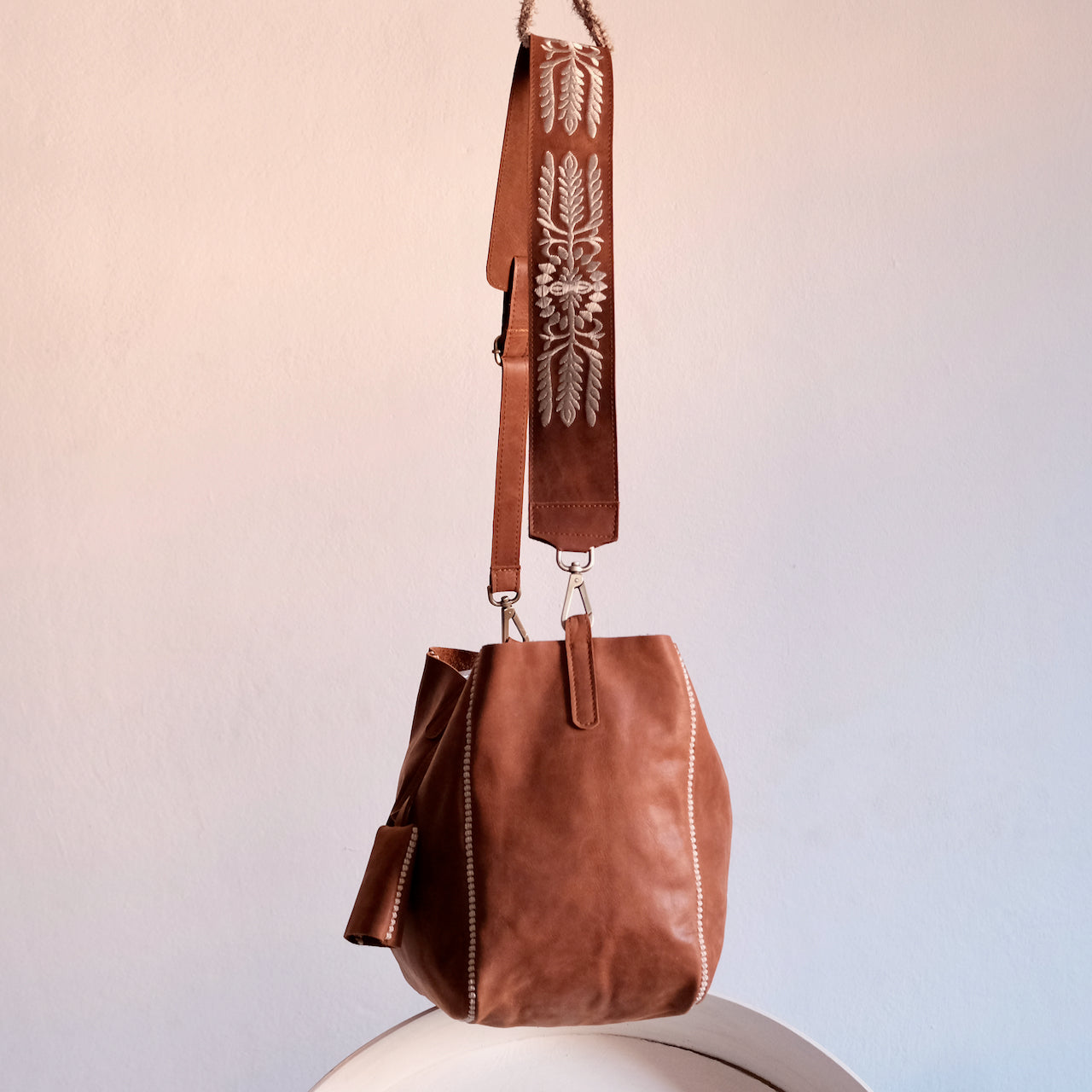 Sarma Large Tote - Cognac – Hamimi