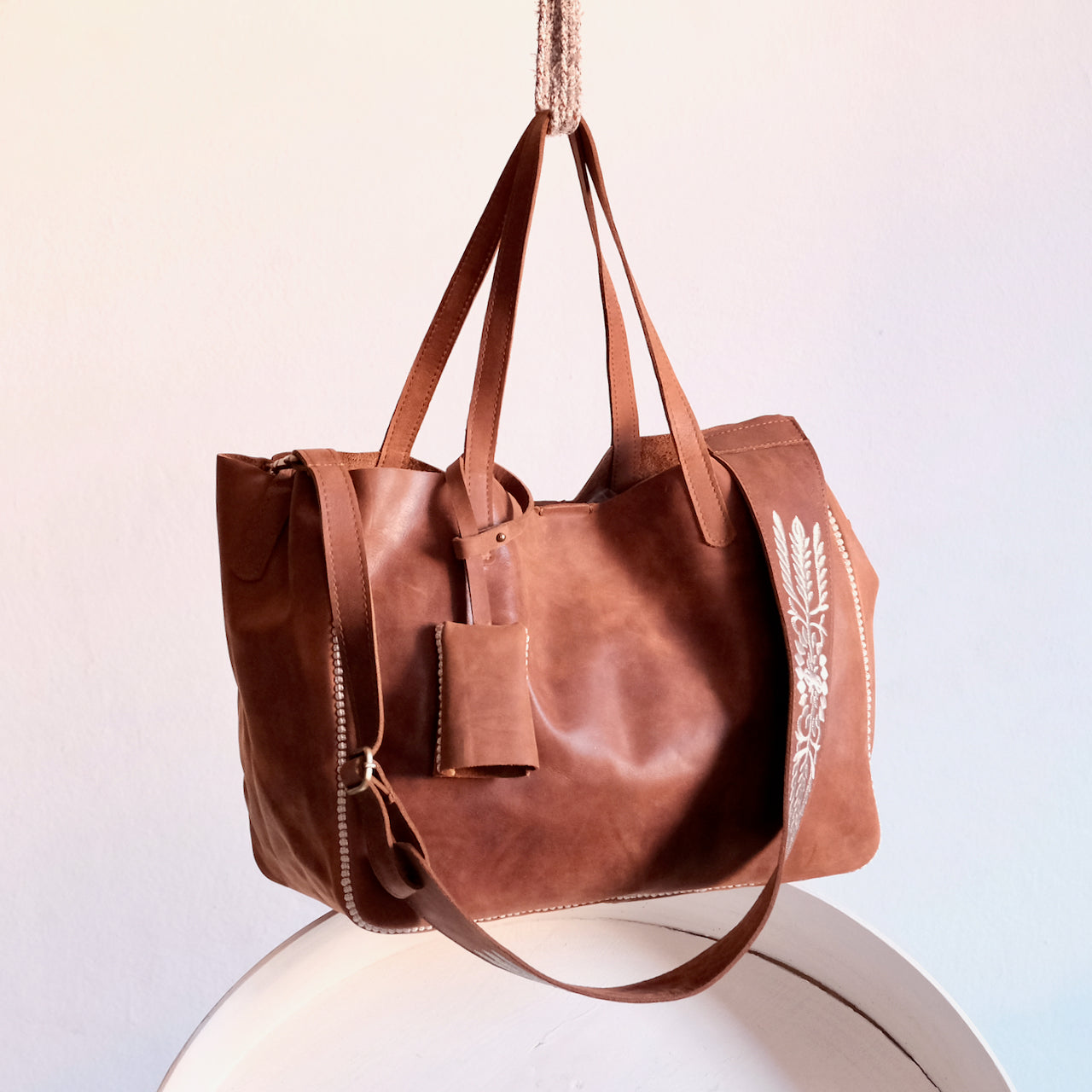 Sarma Large Tote - Cognac – Hamimi