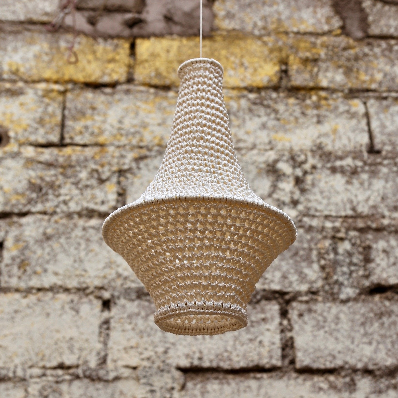 Wahad Crochet Pendant Lamp - Small - Hamimi Design